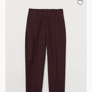H&M NWT Burgundy Ankle Slacks - Size 12